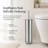 WC-Garnitur, Edelstahl, silberfarben Produktbild-Vorschau 2