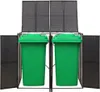Contenitore per rifiuti da 2 tonnellate nero 140x80x117 cm Anteprima dell’immagine prodotto 1