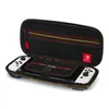 An open Nintendo Switch carrying case with the console and controllers inside. Produktbild-Vorschau