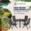 CASARIA® Gartenmöbel Set 4 Stühle mit WPC Tisch 80x80cm Produktbild-Vorschau 9