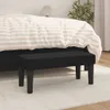 vidaXL Lavica čierna 70x30x30 cm Látka Náhľad obrázku produktu 2