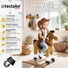 Houpací kůň na kolečkách, plyš, realistický design - 29 x Náhled obrázku produktu 3