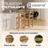 CASARIA® Set 4 Sgabelli Rustici in Legno con Schienale per Anteprima dell’immagine prodotto 13