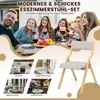 Set di 2 sedie da pranzo pieghevoli COSTWAY, sedie Anteprima dell’immagine prodotto 4