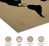 MuchoWow® Poster Weltkarte - Schwarz - Löwe 90x60 cm - Produktbild-Vorschau 2