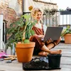 Relaxdays Punte in argilla per irrigazione, set da 4, sfere Anteprima dell’immagine prodotto 3