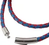 Lederkette Lederband Herren Halskette Rot Blau 17-100 cm Produktbild-Vorschau 2