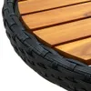 vidaXL Beistelltisch Schwarz 60 cm Poly Rattan und Produktbild-Vorschau 5