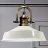 Pendelleuchte Metall Ø41 cm, Weiß innen weiß, E27, Vintage Produktbild-Vorschau 2