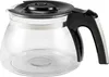 A clear studio shot of a glass coffee pot. Voir les images du produit