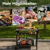 Royal Gourmet Grillwagen Rollwagen mit Edelstahl-Platte für Produktbild-Vorschau 8