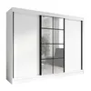 A white wardrobe with mirrored doors. Produktbild-Vorschau