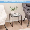 GOPLUS Gartentisch klein, 43cm Beistelltisch Outdoor aus Produktbild-Vorschau 7