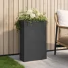 vidaXL Vaso da giardino antracite, 50 x 20 x 75 cm Anteprima dell’immagine prodotto 2