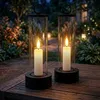 Outdoor LED Kerze im Glas batteariebetrieben mit Flammen Produktbild-Vorschau 7