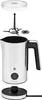An exploded view of a milk frother, showing its individual components. Voir les images du produit