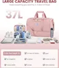 LOVEVOOK Sac de voyage Sac de sport Femme Rose, Weekender Voir les images du produit 5
