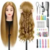 Oefenhoofd voor Haarstyling - 80% Echt Haar - 66-71 cm Productafbeelding-voorbeeld 1