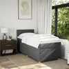 Boxspringbett mit Matratze Dunkelgrau 80x200 cm Stoff Produktbild-Vorschau 4