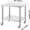 VEVOR Tavolo in acciaio inox 762 x 915 mm Tavolo da cucina Anteprima dell’immagine prodotto 16