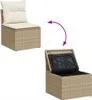 The Living Store 10-tlg. Garten-Sofagarnitur mit Kissen Produktbild-Vorschau 9