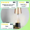 Edle Akku Flaschenlampe Gold: Dimmbar, 3 Lichtfarben: Produktbild-Vorschau 3