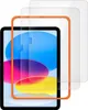 A tablet screen protector with an orange guide frame, shown with two additional screen protectors behind it. Anteprima dell’immagine prodotto