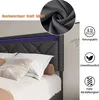 Čalouněná postel 140x200cm, manželská postel s USB, Type-C Náhled obrázku produktu 7