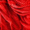 Červená prikrývka 200x220cm reliéfne pruhy prehoz na posteľ Náhľad obrázku produktu 3