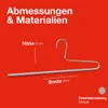 MAWA Hosenbügel, 10er-Set, rutschfest, 35 cm, Silber, für Produktbild-Vorschau 5