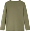 vidaXL Kinder-Langarmshirt Khaki 116 Produktbild-Vorschau 1