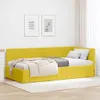 vidaXL Rohový rám postele s čelom žltý 90 cm x 190 cm zamat Náhľad obrázku produktu 2