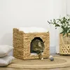 Casetta per gatti in rattan PawHut, cuccia per gatti con Anteprima dell’immagine prodotto 2