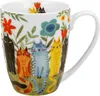 Becher, Kaffeebecher, Porzellan, als Geschenk, Katzenwelt - Produktbild-Vorschau 1