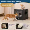 Katzenklo Edelstahl mit Deckel, Faltbare Geschlossene Produktbild-Vorschau 5