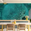 Vlies Fototapete - Azure Flower 350x245 cm Orient Produktbild-Vorschau 1