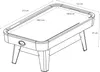 Cougar Super Scoop Airhockeytisch 7ft | Airhockey Tisch Produktbild-Vorschau 6