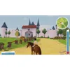 A person riding a horse in front of a castle. Anteprima dell’immagine prodotto