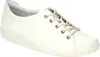 A white leather Ecco sneaker is shown from a side angle against a white background. Náhled obrázku produktu