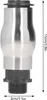 A product shot of a fountain nozzle with dimensions indicated. Podgląd zdjęcia produktu
