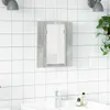 A bathroom scene with a medicine cabinet, sink, faucet, and toiletries. Produktbild-Vorschau