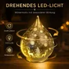 LED Deko-Tropfen 21 cm Frosty-Gold mit Timer 6h/18h Produktbild-Vorschau 1