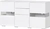 OKWISH Buffet avec Éclairage LED 16 Couleurs, 4 Tiroirs et Voir les images du produit 8