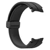 A black watch strap is shown against a white background. Produktbild-Vorschau