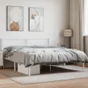 vidaXL Postel s čelem kovová bílá 140x200 cm Náhled obrázku produktu 2
