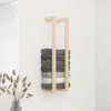 vidaXL Držiak na uteráky 23x18x90 cm borovicový masív Náhľad obrázku produktu 2