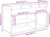 vidaXL Schuhbank Grau Sonoma 82x32x45,5 cm Holzwerkstoff Produktbild-Vorschau 7