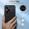 Silikon Hülle für Honor 400 Pro Schutzhülle Matt Schwarz Produktbild-Vorschau 4