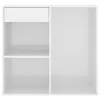 The Living Store Kosmetikschrank Hochglanz-Weiß 80x40x75 cm Produktbild-Vorschau 4