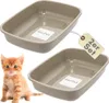 2er Set Katzenklo Kaninchen Toilette Kitten Katzentoilette Produktbild-Vorschau 1